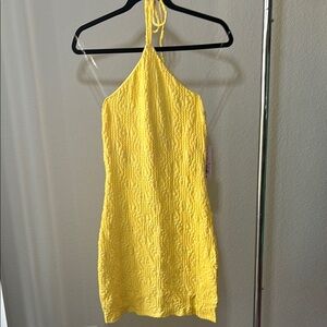 Yellow Halter Sundress
